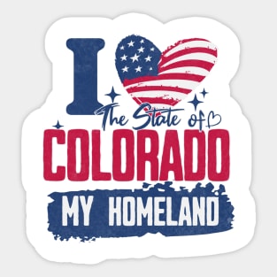 Colorado my homeland Sticker